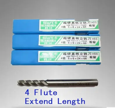 

10 pcs/set 4mm four 4 Flute HSS & Extended Aluminium End Mill Cutter CNC Bit Milling Machinery tools Cutting tools.Lathe Tool