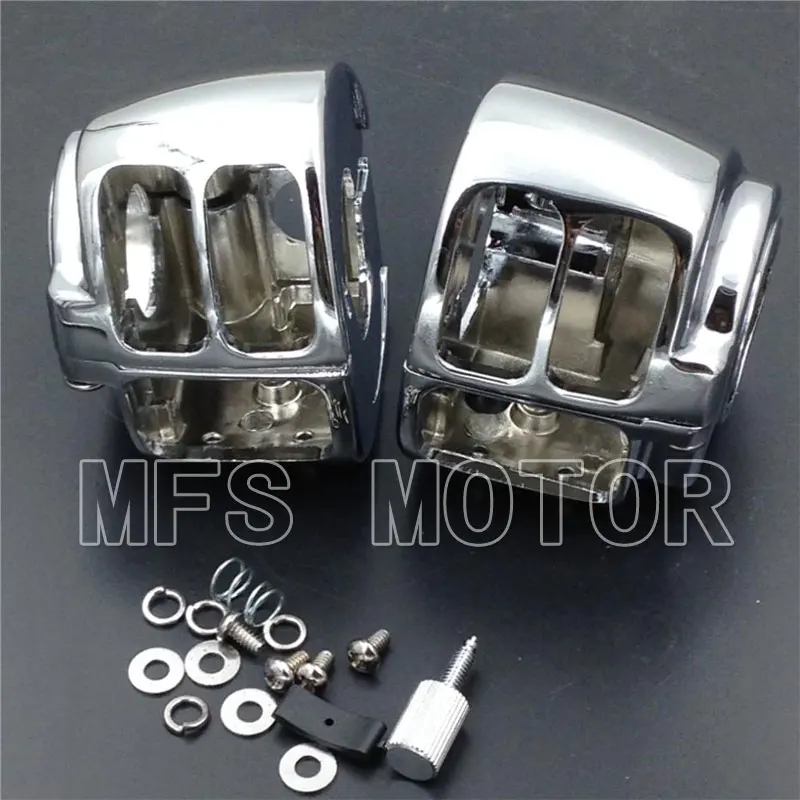 Корпуса переключателя мотоцикла крышка для 2009 Dyna Sportsters Softail V Rod CHROME|motorcycle valve stem