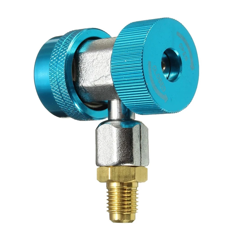 R134 AC Car Low High Extractor Valve Core Manifold Quick Coupler Adapters