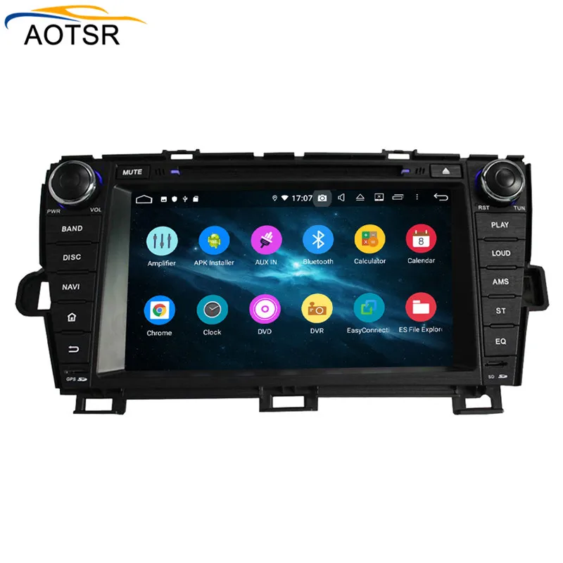 Cheap DSP 4+64 Android 9.0 Car DVD Stereo Multimedia head unit For TOYOTA PRIUS 2009-2013 BT Radio GPS Navigation Video Audio wifi LHD 5