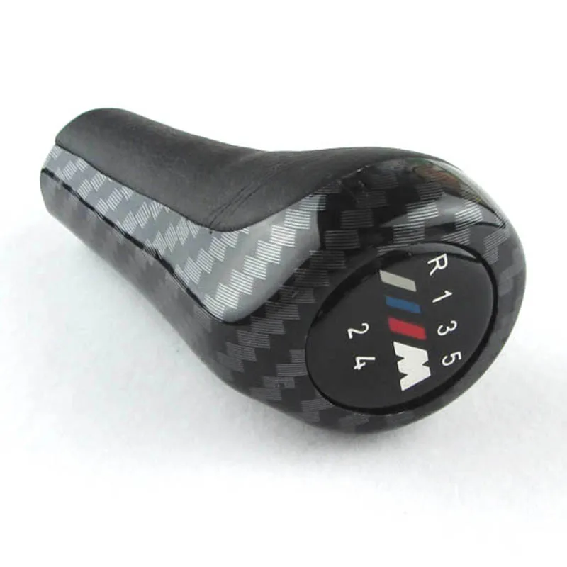 Углеродного волокна ручка переключения рулевого механизма автомобиля с принтом буквы «М логотип для BMW 1 3 5 6 серии E30 E32 E34 E36 E38 E39 E46 E53 E60 E63 E83 E84