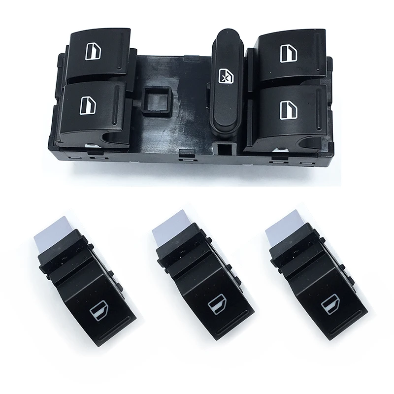 

1Set OEM Electric Window Regulator Switch For VW Golf 5 6 Jetta MK5 Mk6 Tiguan Touran Passat B6 B7 1K4 959 857 B 7L0 959 855 B