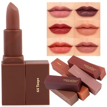 Hot MISS ROSE Makeup Nude Velvet Lipstick Matte Batom Long Lasting Waterproof Moisturizer Matte Lip Stick Maquiagem