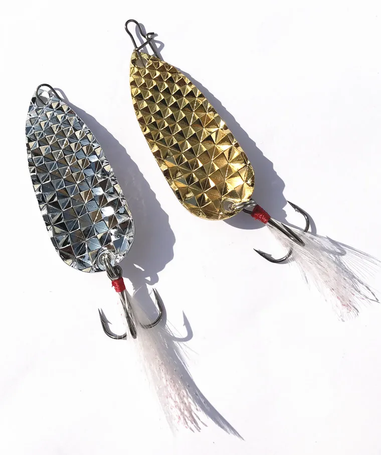 10PCS/lot 5g10g15g metal lure fishing spoons striped bass fishing lure