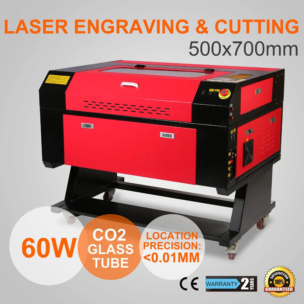 EU warehouse in stock popular LASER ENGRAVING CUTTING MACHINE CO2 CARVING PRINTING 60W USB PORT WOODWORKING/CRAFTS
