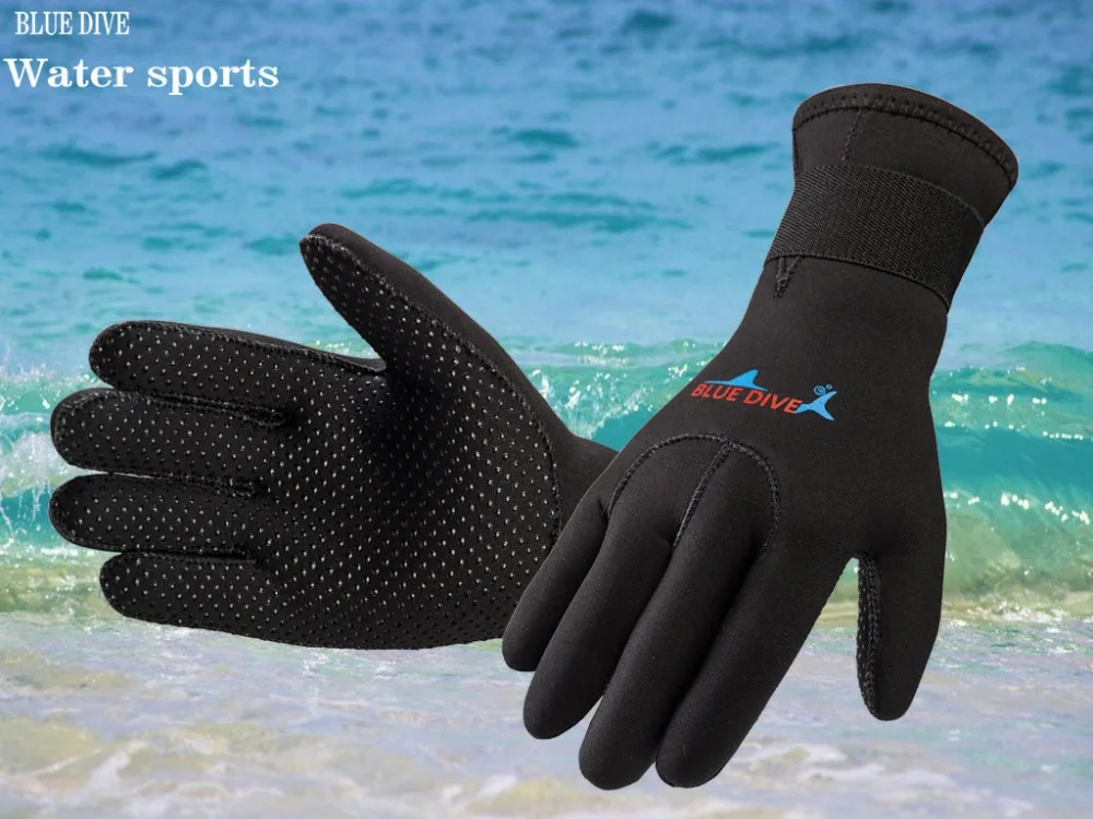 Нескользящие удерживающие тепло пригодно для носки дайвинг взрослые 3 мм неопреновые перчатки для подводного плавания