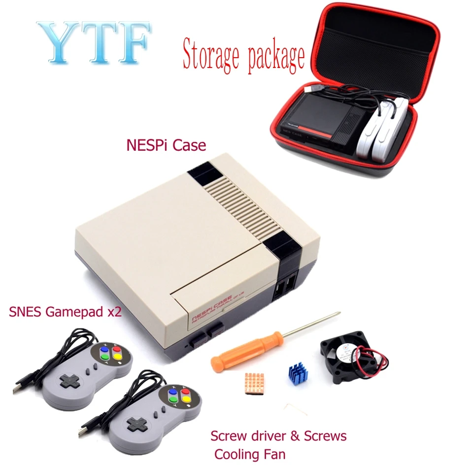 

1set Mini NESPI CASE package for Raspberry Pi 3 2 B+ NES Classic Mini for RetroPie Raspberry Pi 3/2/B+