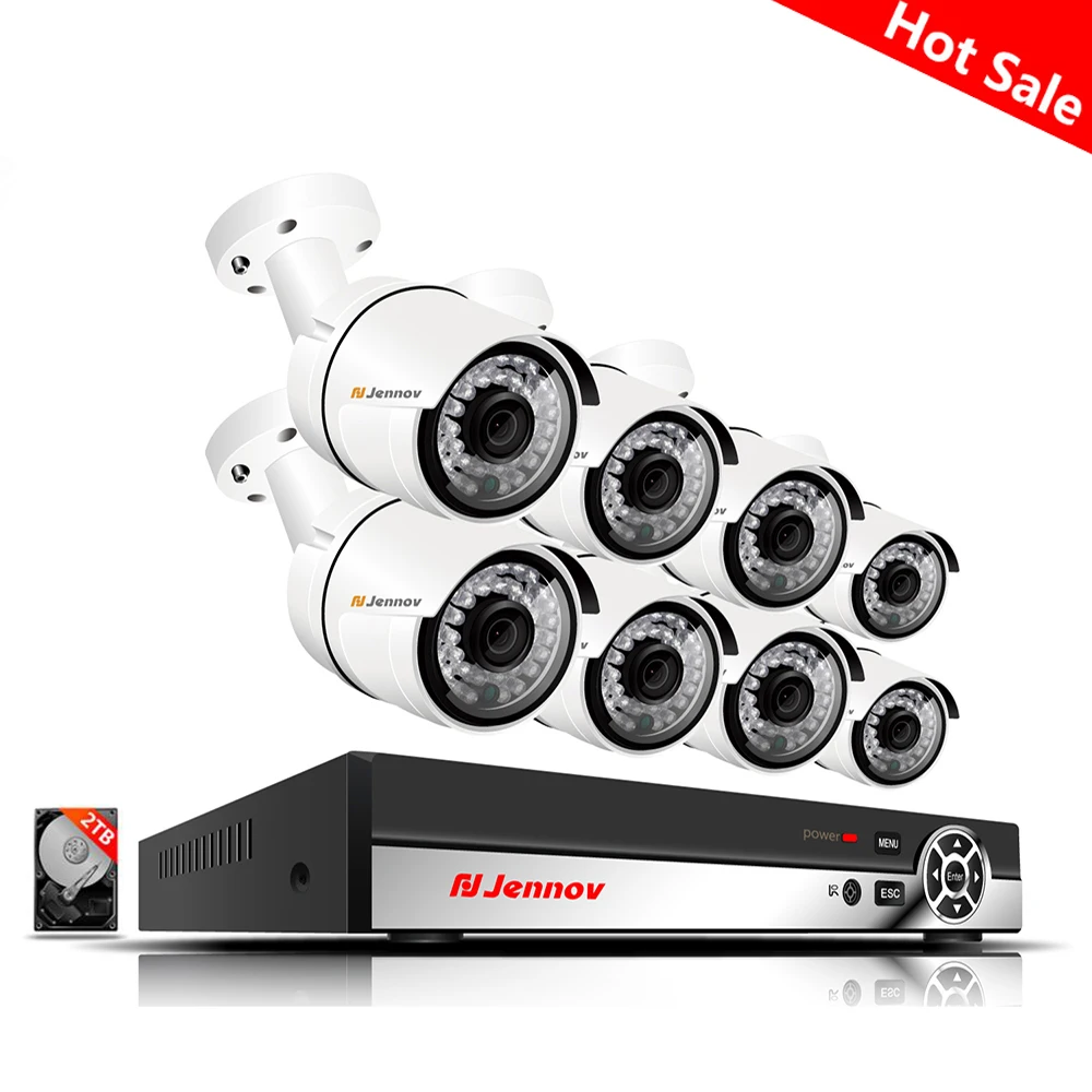 

Einnov 1080P 8CH CCTV NVR Kit Video Surveillance POE IP Security Camera System With Recording 2MP HD P2P Outdoor Waterproof IR