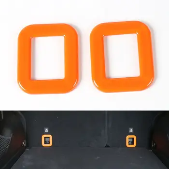 

2pcs/set ABS Car Inner Tail Rear Trunk Cargo Hooks Cover Trims Frame Decoration Fits For Jeep Renegade 2015 2016 Car Styling
