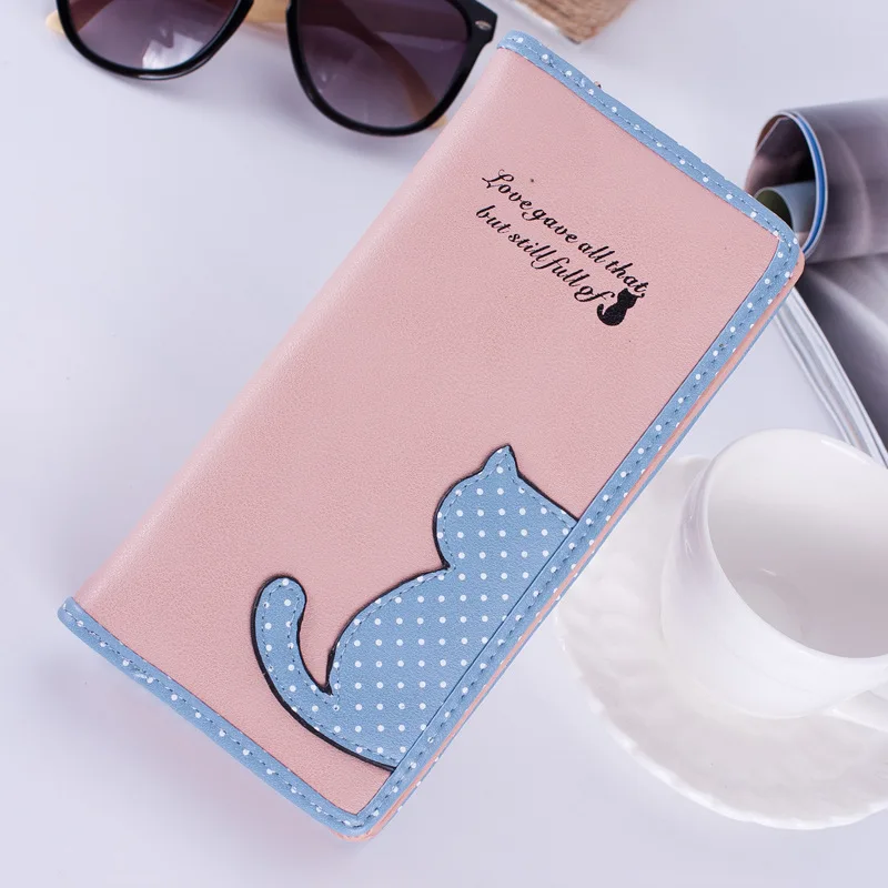 Women Wallet long Luxury High Quality Cat Cartoon Creative Female Card Holder Casual Zip Ladies Clutch PU Leather Coin Purse 384 Women Wallet long Luxury High Quality Cat Cartoon Creative Female Card Holder Casual Zip Ladies Clutch PU Leather Coin Purse 384