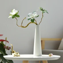 INS, скандинавские домашние сушеные цветы, ваза, скандинавские настольные вазы, белые керамические вазы для цветов, украшение для дома, японская стильная Маленькая ваза