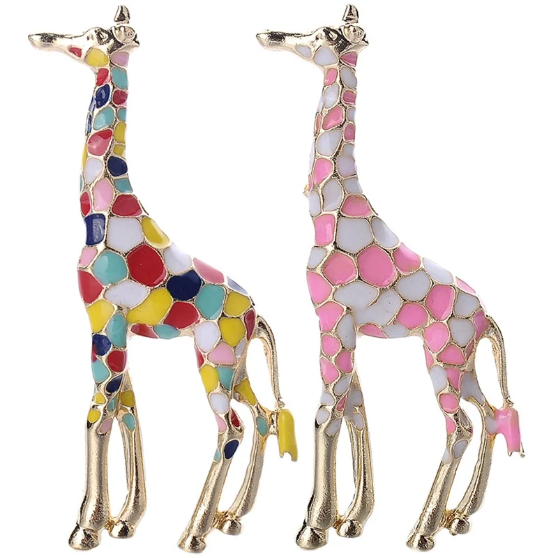 

Giraffe Brooches For Women Cute Animal Brooch Pin Fashion Jewelry Gold Color Exquisite Gift For Kids Jewelry Gift