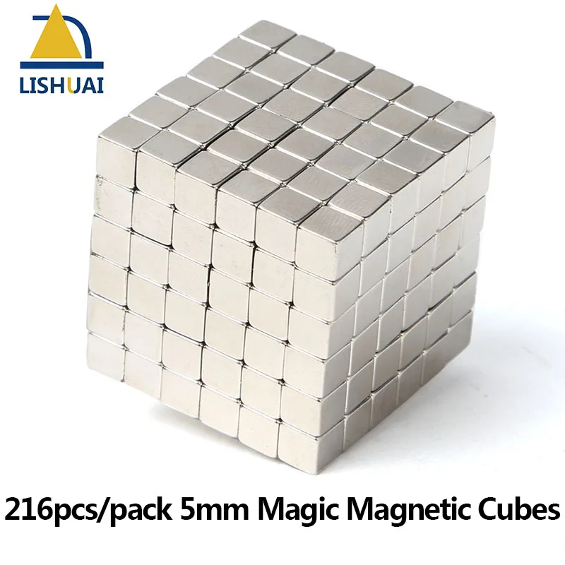 216pcs pack 5 5 5mm font b Magic b font Magnetic font b Cubes b font