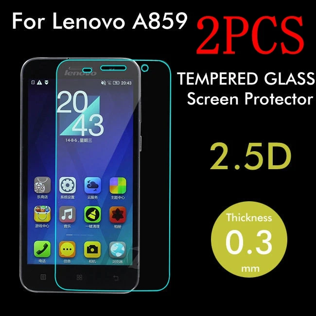 2PCS Original Tempered Glass For Lenovo A859 Screen Protector protective film | Мобильные телефоны и аксессуары