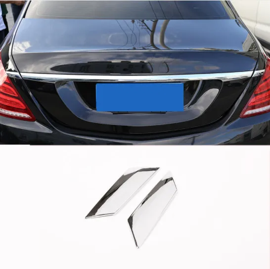 

2pcs ABS Chrome Car Tail Strips Sequins Trim For Mercedes Benz S Class W222 2014-2018 Accessories