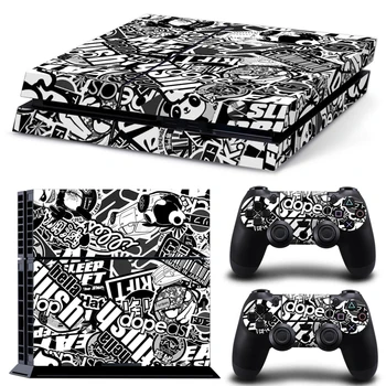 

Free drop shipping Custom and Personal Design Popular Design for Sony PS4 Console And 2PCS Controllers skin #TN-P4-3542
