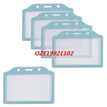 

Horizontal Business Working ID Credit Card Badge Holder Clear Pouch Case