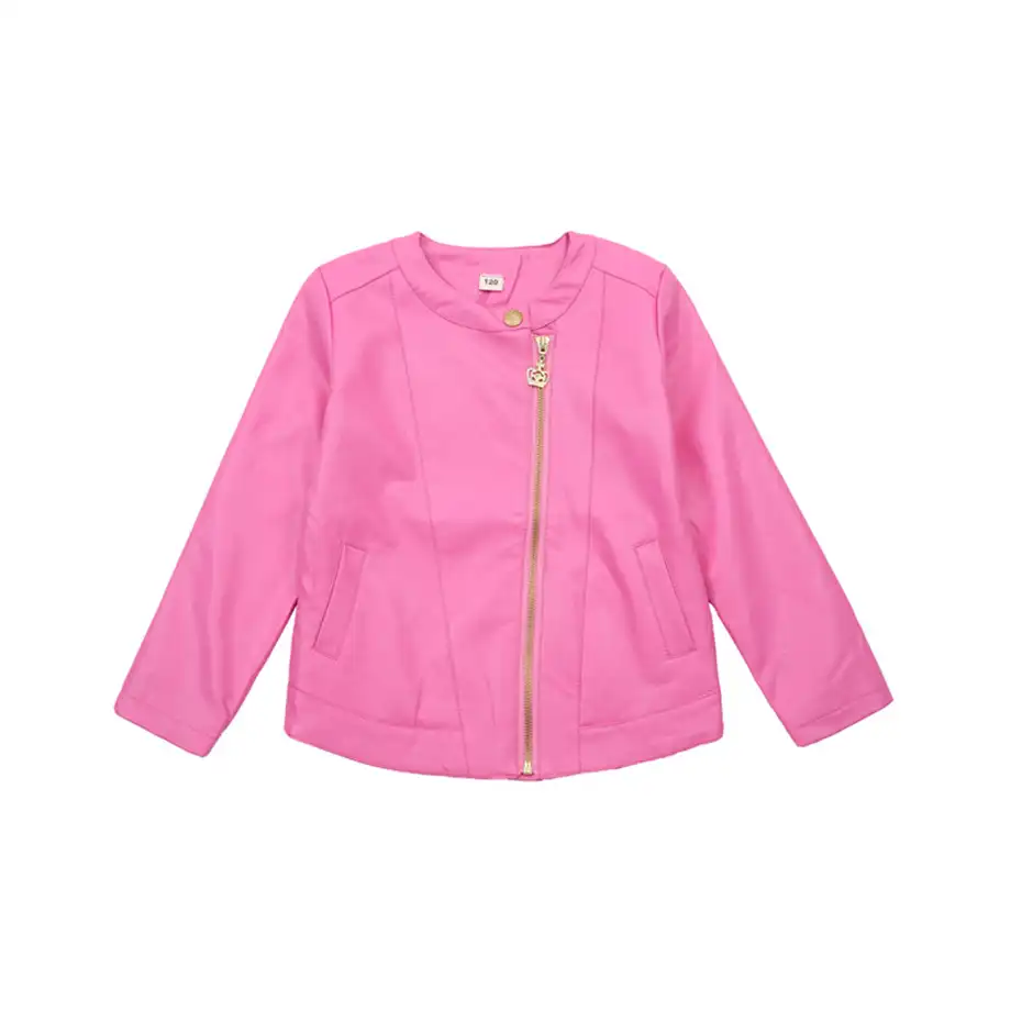 KONFA Teen Baby Girls Autumn Winter Outwear Clothes,Love Heart Leather Jacket Coat Set,for 1-5 Years Kids