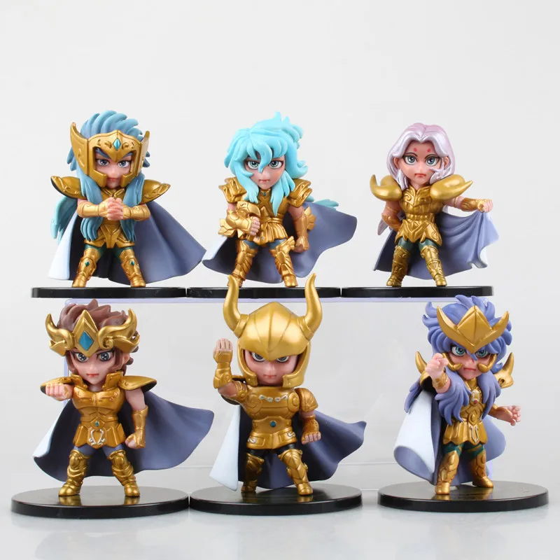 

Free Shipping 6pcs Cute Saint Seiya Anime Saint Myth set Boxed PVC Action Figure Collection Model Toy (6pcs per set)