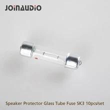 JOINAUDIO спикер Кроссовер твитер Защитная лампа быстродействующий картридж керамический стеклянный трубчатый предохранитель SK3(10 шт. для 1 комплекта