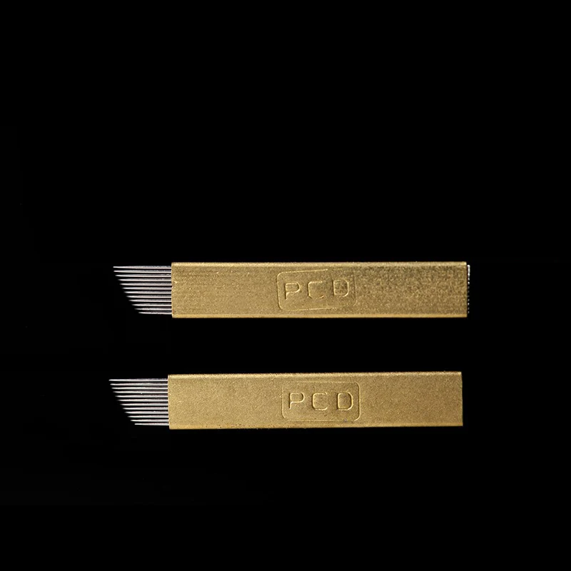 Оптовая продажа 500 шт. иглы для микроблейдинга 12 контактов pcd Lamina Tebori твердых