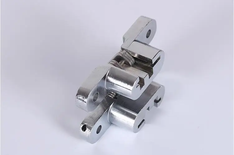 Stainless Steel Hidden Hinges 69X16MM three dimensional Adjustable Invisible Concealed Door Hinges for Folding Door 2pcs