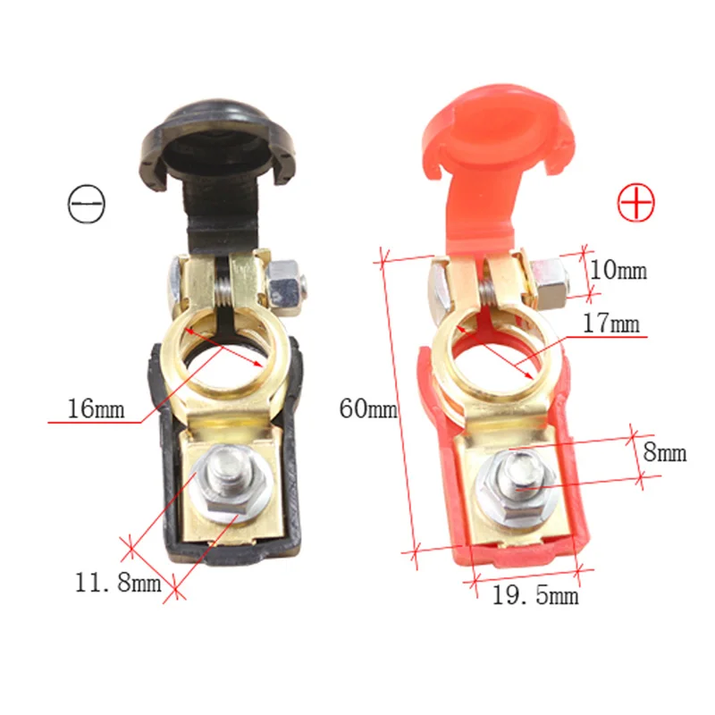 

Auto Car Battery Terminal Connector Battery Pair of 12V Quick Release Battery Terminals Clamps For Car Caravan