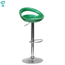 94343 Barneo N-6 пластиковый поворотный кухонный высокий барный стул на газ-лифте мебель для кухни цвет зеленый кресло для бара по России