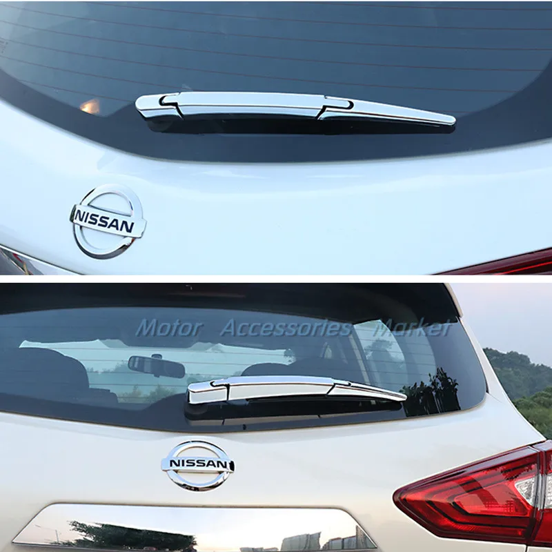 

New Chrome Rear Window Trunk Wiper Bezel Trim For Nissan Pulsar 2015 2016 2017 2018