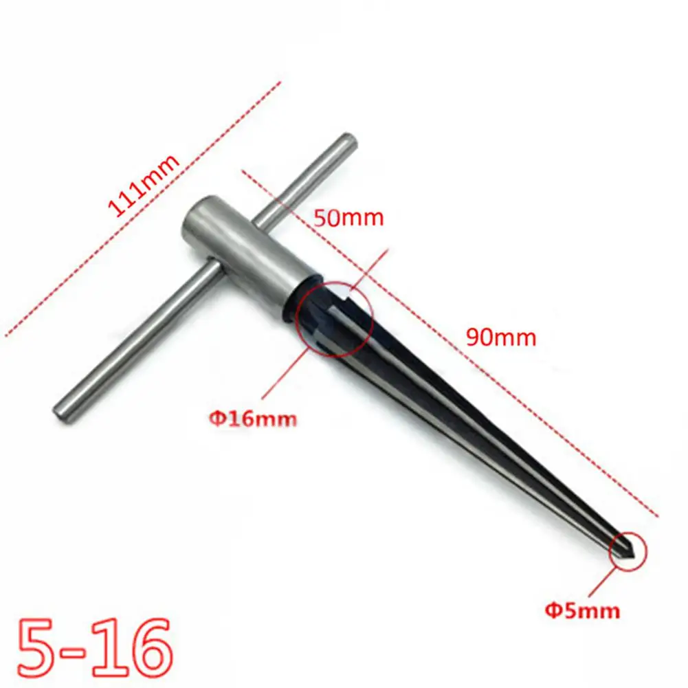

LanLan Hand tool 5-16 or 1/8-1/2 Manual Taper Reamer Chambering Chamfering Trepanning Countersunk Head Cutting Tool