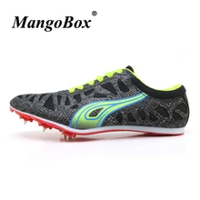 Unisex Spikes Trainers Athletics Spring Autumn Tracking Sneakers Black Green Running Shoes Men Comfortable Women Field Shoes Men