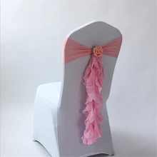 20 шт. Горячая лайкра шифон стул створки дома отель Банкет Свадебные украшения спандекс чехол на стул