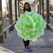 70/80/90/100 см пионы Искусственные цветы Зонт пион 1 шт. Танцы реквизит Выполнение реквизит Производительность взять зонтик