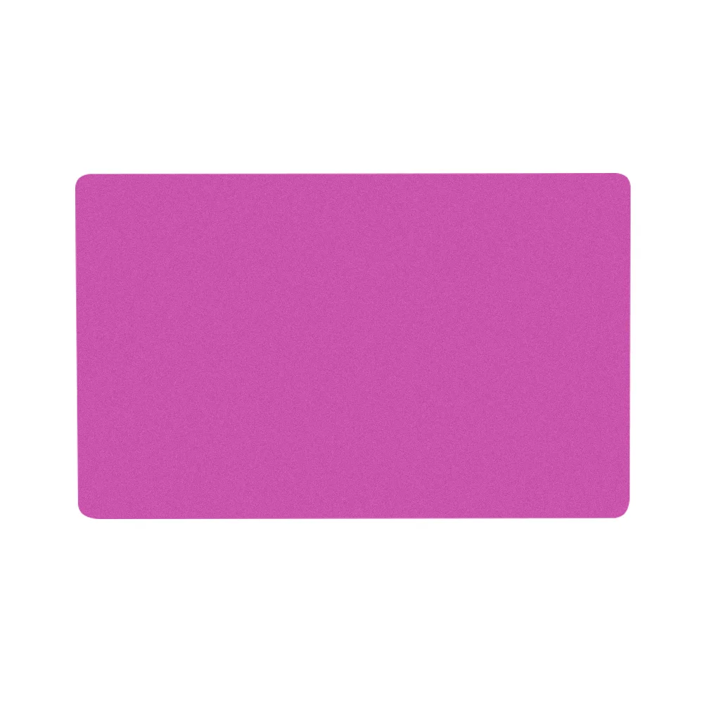 100 шт имя пустая карта нетоксичный знак алюминиевый сплав нержавеющий гладкий плоский аксессуары Бизнес визит Выгравированные детали - Цвет: Фиолетовый