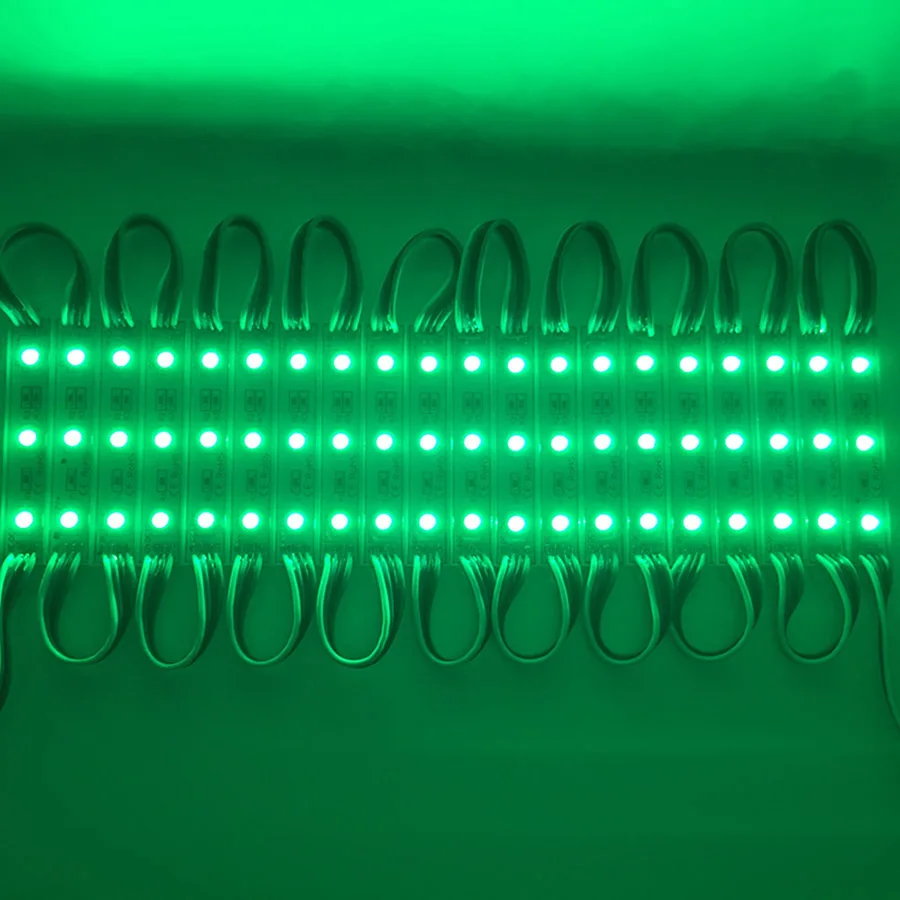20PCS 3LEDs SMD 5050 LED Modules Light DC12V Waterproof Lamp Backlight for Billboard Advertising Light Warm White Red Green Blue (12)