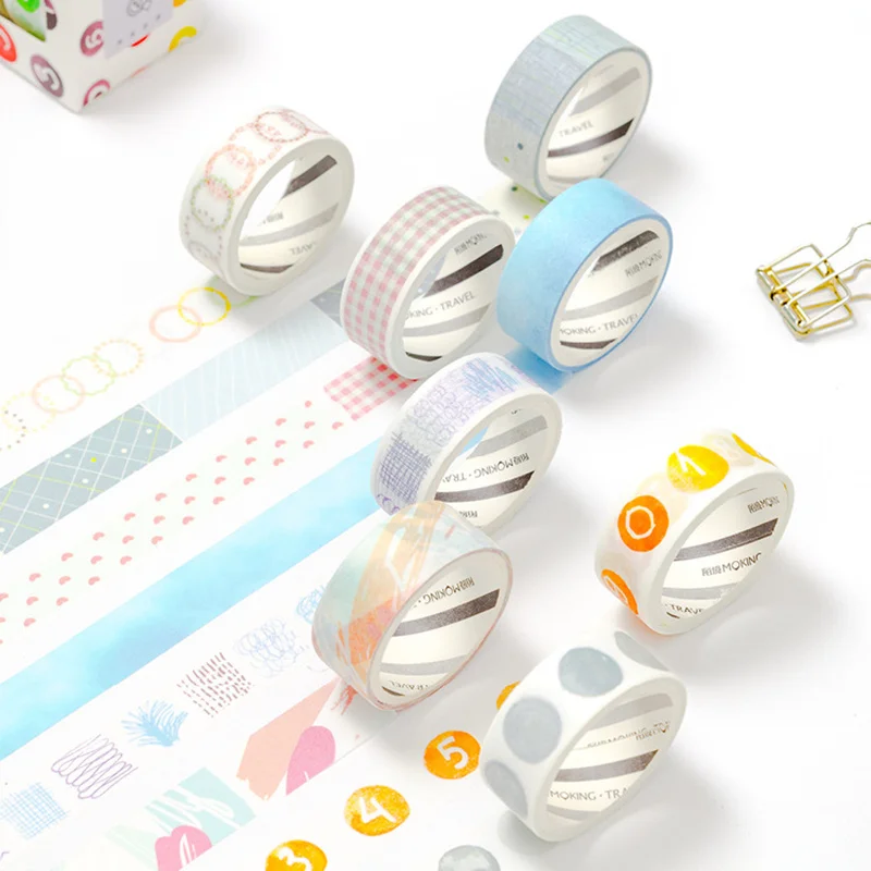 

Original Decoration washi tape set Water color Drawing Lace Gift seal masking tapes sticker for diary phone Stationery A6002