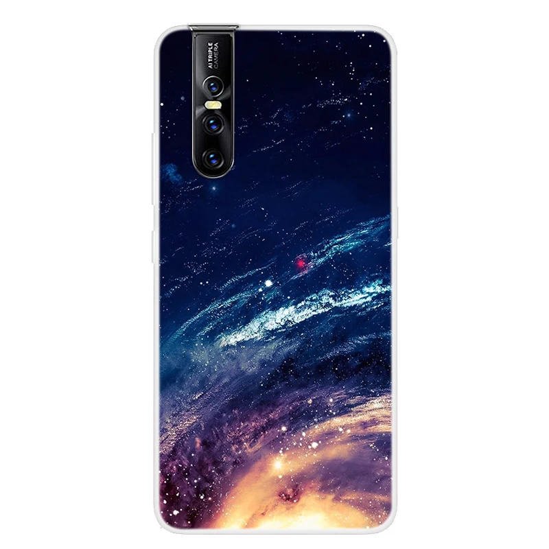 For Vivo V15 Pro Case Clear Bumper Star Print Back Cover For Vivo V15Pro Case Silicone TPU Coque For Vivo V15 Pro V 15 V15Pro