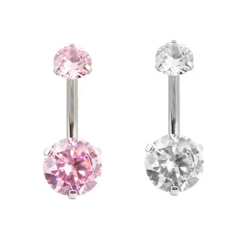 

Surgical Steel Navel Rings Crystal Belly Button Ring Bar Piercing Jewelry Beauty