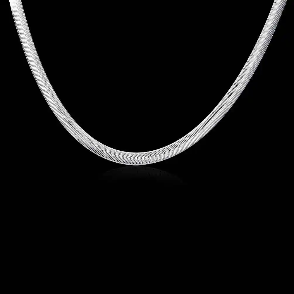 Женское Ожерелье мягкая змея 6 мм 16 18 20 22 24 дюйма|collar women|silver pendantnew 2016 |