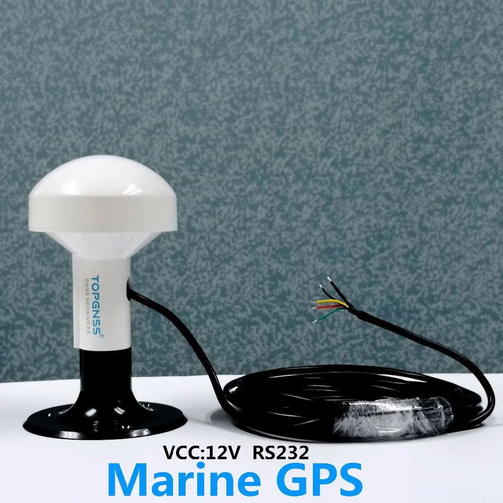 TOPGNSS RS232 gps морской gps приемник антенный модуль NMEA 0183 скорость передачи 4800 напряжение 12 В кабель 5 метров