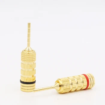 

HIFI Speaker Wire Pin Plug Banana Connector Screw Lock for Cable Wire