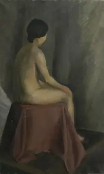 

High quality perfect 24x36in Hand Painted Oil Painting on Canvas : Charming Art of Human Model, Old Model .