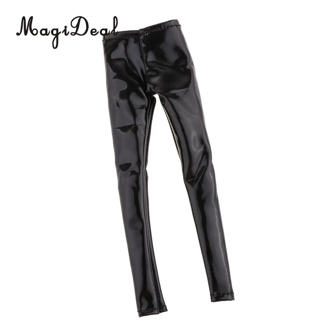 1:6 Female PU Leather Pants Women Chaparajos for 12'' HT/Phicen/Kumik Figures Doll Body