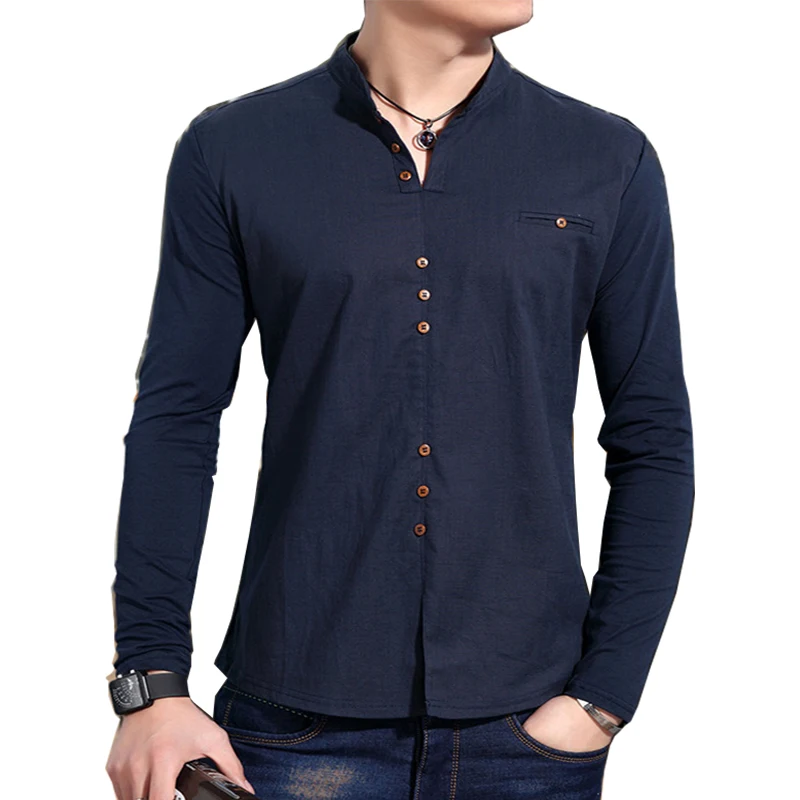 Popular Linen Shirts MensBuy Cheap Linen Shirts Mens lots from China