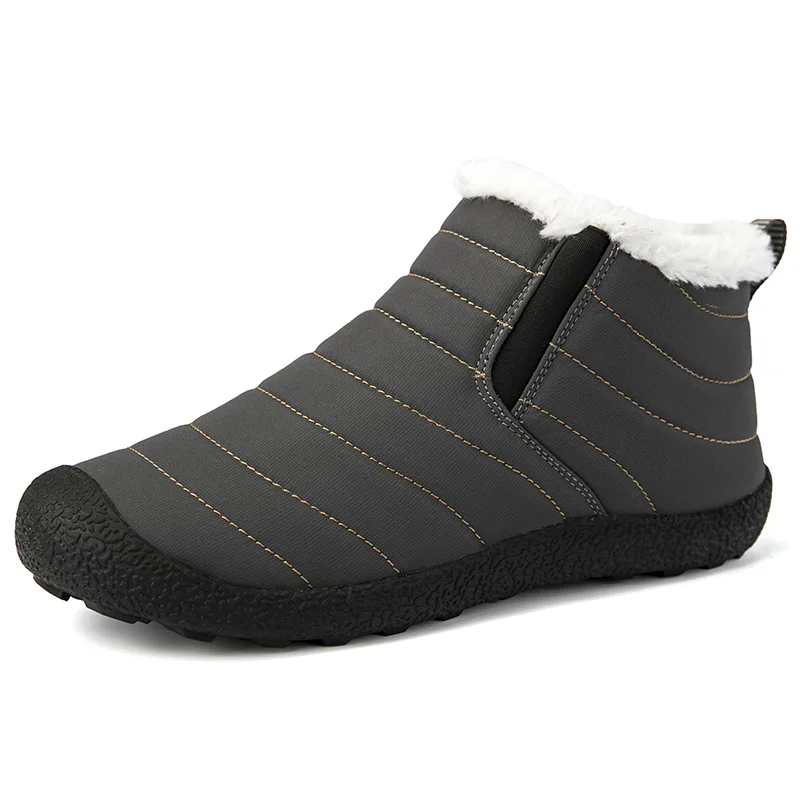

Super Warm Men Winter Boots for Women Warm Waterproof Rain Boots Shoes 2019 New Men's Ankle Snow Boot Chaussure Homme