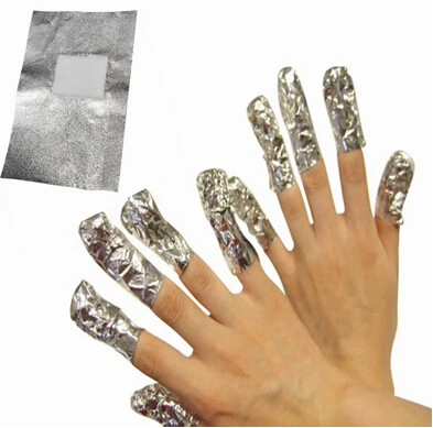 Aluminium Silver Foil Nail Wraps For Women Beauty Art Soak Off Aluminium Silver Foil Nail Wraps For Women Beauty Art Soak Off Acrylic Uv Gel Polish