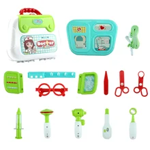 Детская одежда 15 шт./компл. ролевые игры Playset медицинский прибор доктор аптечка Классические игрушки одного плеча сумки на ремне