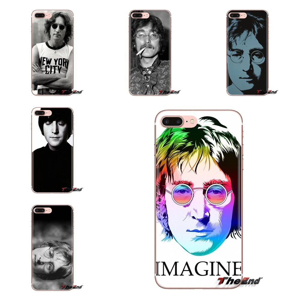 John Winston Lennon UK rock band для Samsung Galaxy S3 S4 S5 Mini S6 S7 Edge S8 S9 S10 Plus Note 3 4 5 8 9 прозрачный чехол из