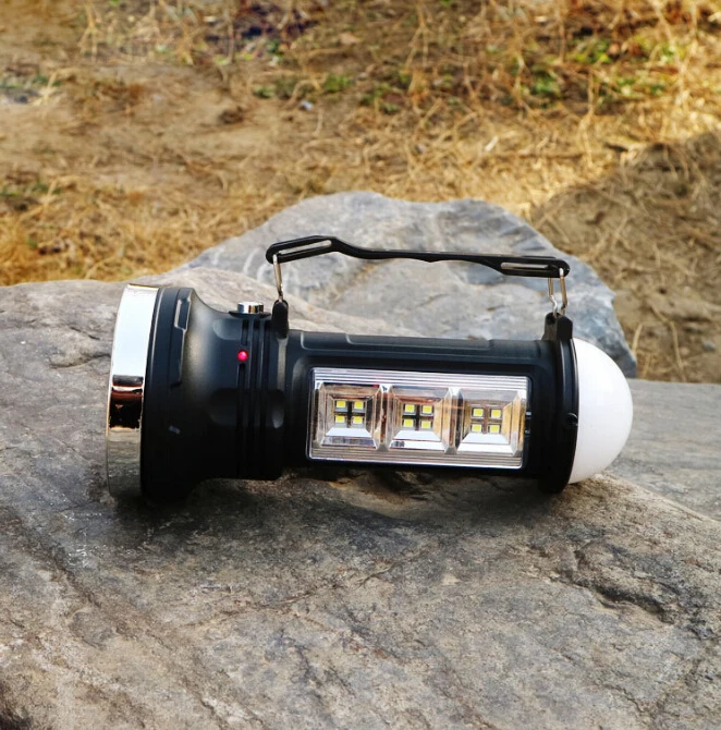 

LED Lantern Flashlight Solar Portable 3 mode Outdoor LED Rechargeable LED Light Searchlight Camping Hanging Lantern