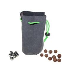 Охотничьи стальные шарики ручной работы, сумка катапульта, Рогатка, поясная сумка с патронами, мешок с мячом